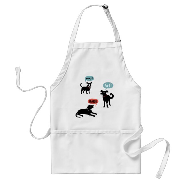 Woof Arf Bark Standard Apron (Front)
