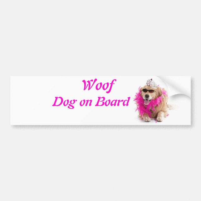 Woof, Collection Postcards, Cards, Badges, Bumper Sticker (Front)