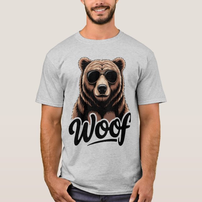 Woof! Cool Bear Pride  T-Shirt (Front)