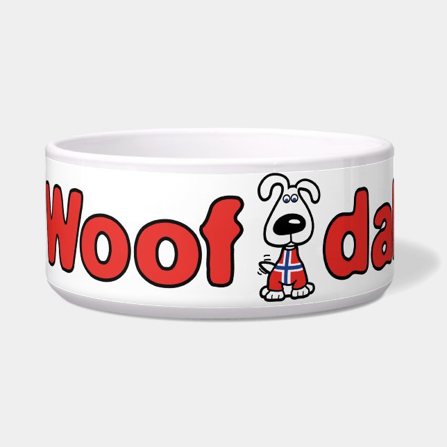 Woof Dah Dog Bowl (Left)