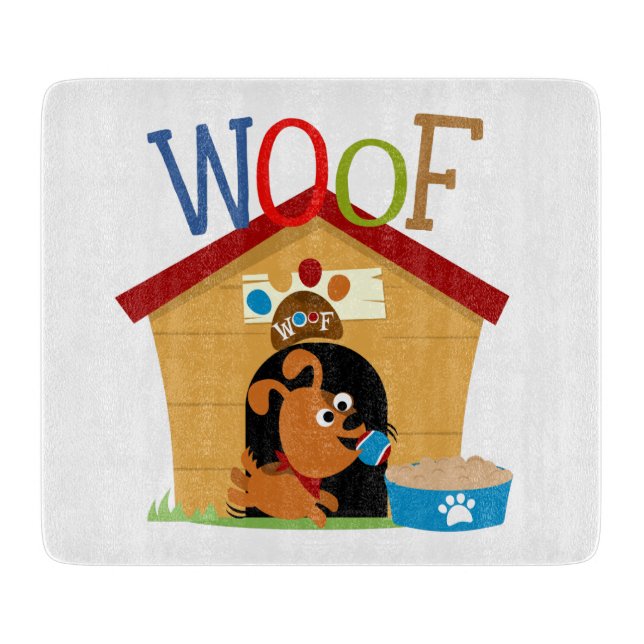 Woof Dog Cutting Board (Front)