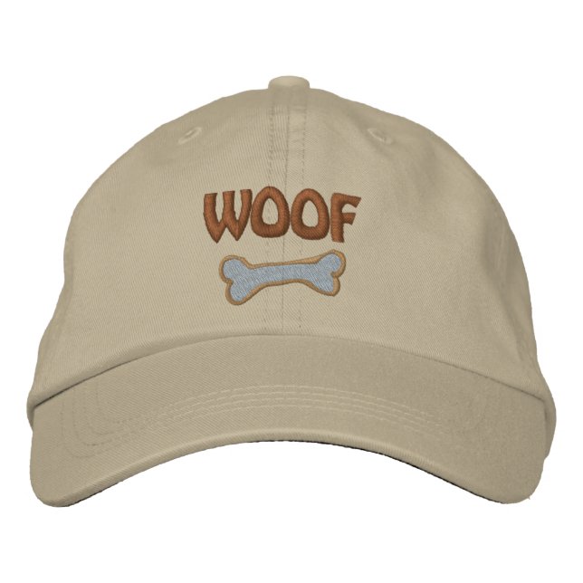 WOOF Dog Lover Embroidered Hat (Front)