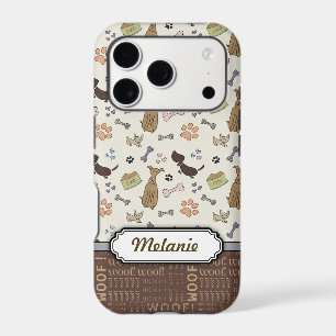 WOOF! Dog Lover - Puppies pattern personalizable