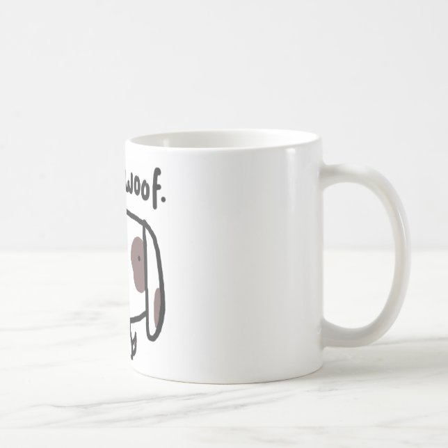 Woof. Dog Mug (Right)