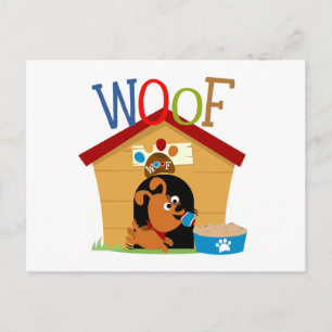 Woof Dog Postcard