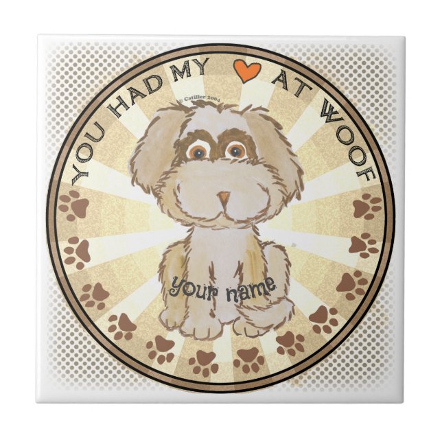 Woof Dog   Tile (Front)