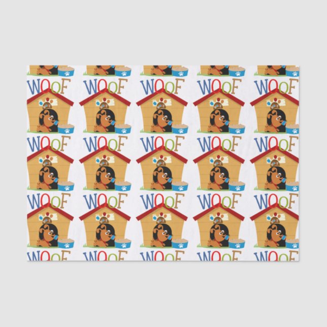 Woof Dog Tissue Paper (Front)