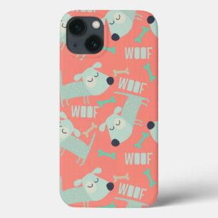 Woof Dogs and Bones iPhone 13 Case