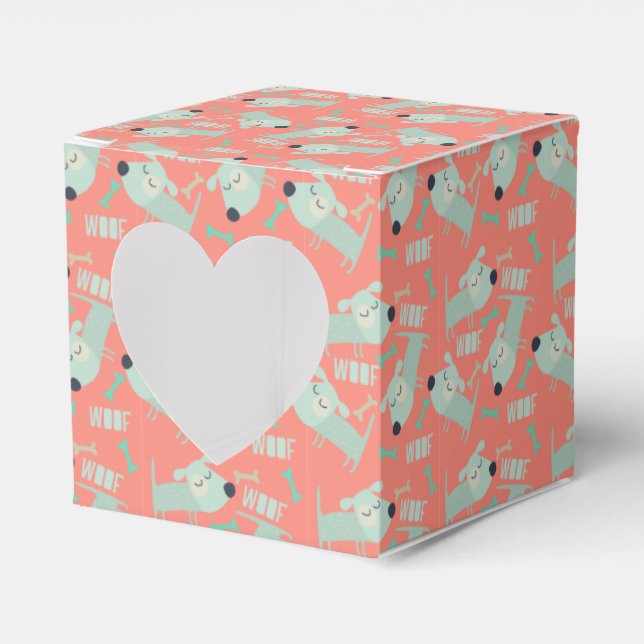Woof Dogs and Bones Favour Box (Front Side)