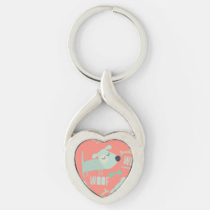 Woof Dogs and Bones Key Ring