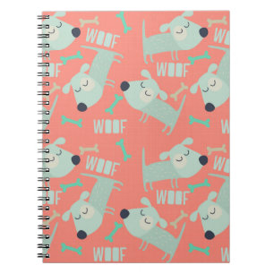 Woof Dogs and Bones Notebook