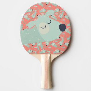 Woof Dogs and Bones Ping Pong Paddle