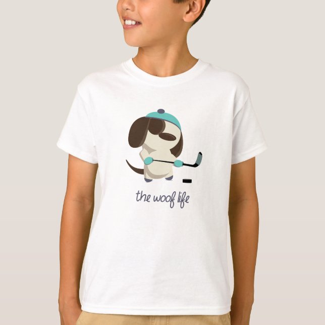 Woof Life - Hockey T-Shirt (Front)