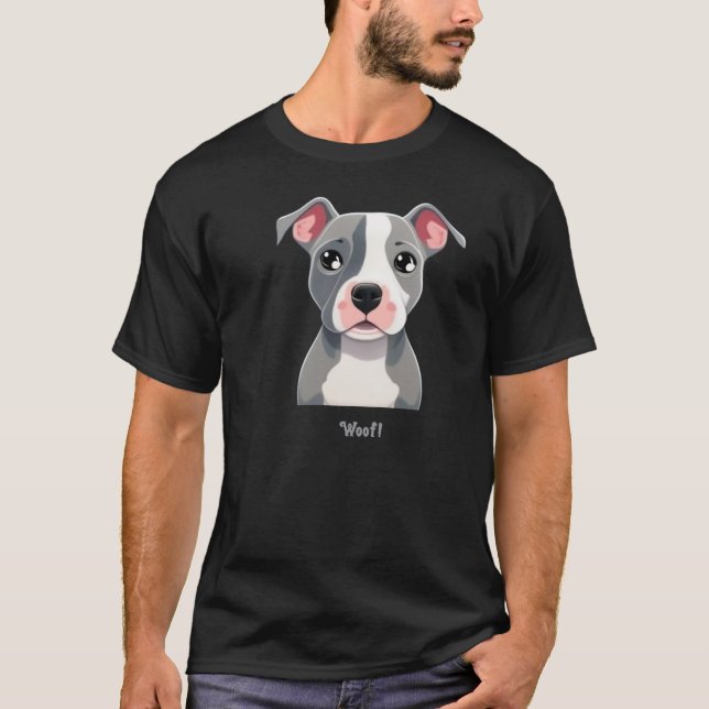 Woof terrier dog tshirt  (Front)