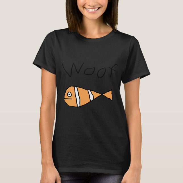 woof the fish T-Shirt (Front)