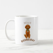 Woof Wednesday Customisable Doodle Mug