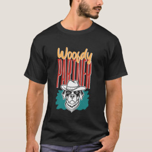 Woofdy Partner Cowboy Dog Vintage Howdy Country Lo T-Shirt
