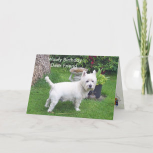 Woofy Birthday to dear friend Card