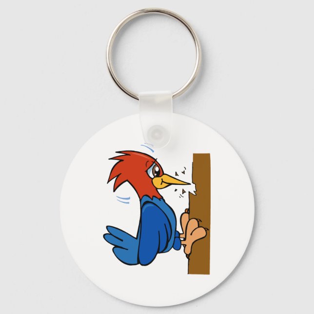 Woogy Woodpecker Key Ring (Front)