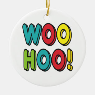 Woohoo Ceramic Tree Decoration