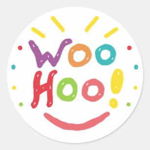 Woohoo! Classic Round Sticker