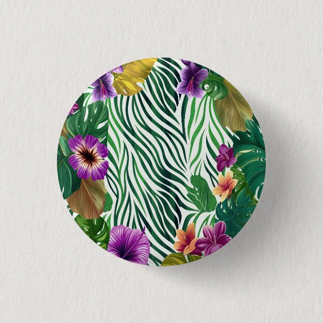 Wooing jungle harmony 3 cm round badge (Front)