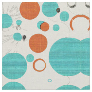 Wool balls Mid Century Modern Fabric