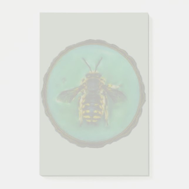 Wool Carder Bee Post-it Notes (Front)