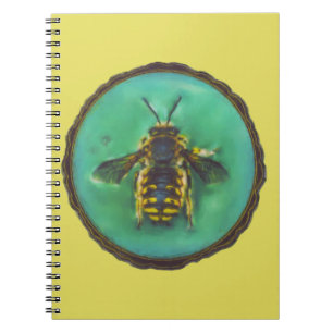 Wool Carder Bee Spiral Notebook