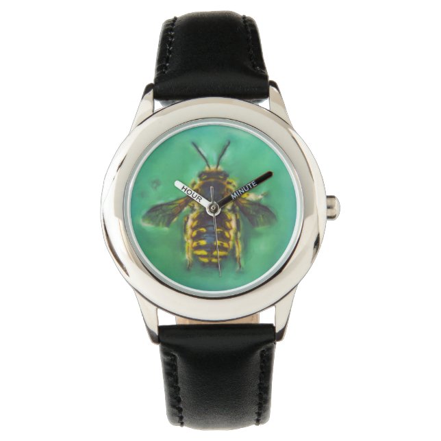 Wool Carder Bee Watch (Front)