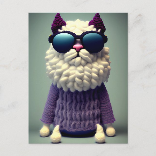 wool - dog # 1 postcard (Front)