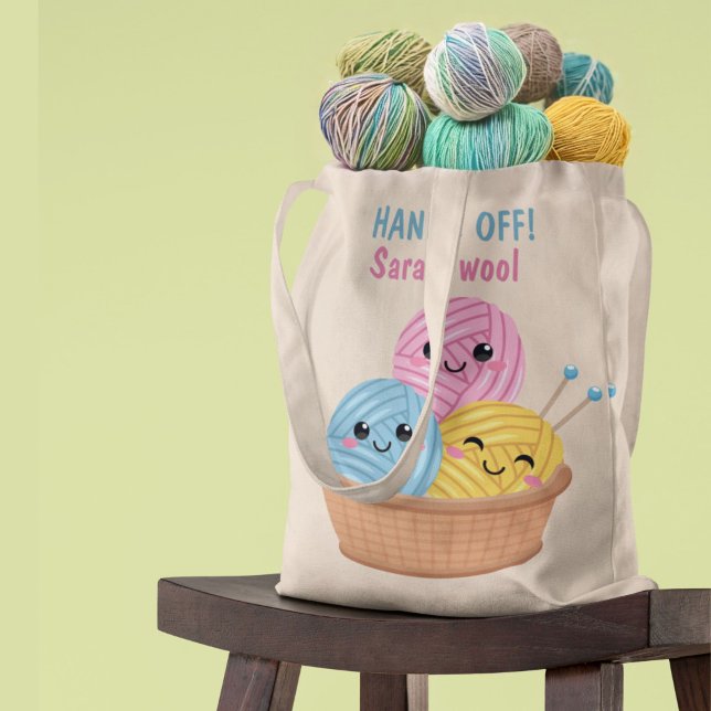 Wool knitting bag crochet yarn knitters gift (Creator Uploaded)
