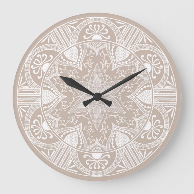 Wool Mandala Large Clock (Front)