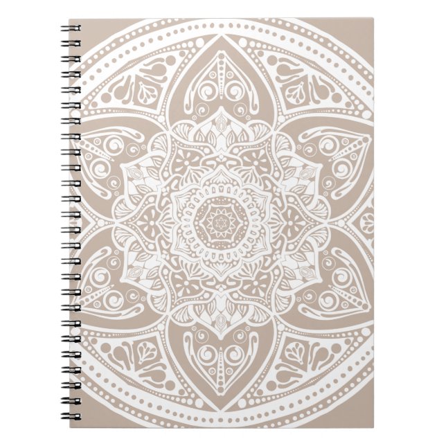 Wool Mandala Spiral Notebook (Front)