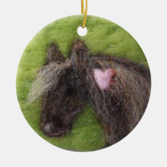 Wool pony ornament (Front)