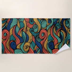 Wool Topped paisley      Beach Towel