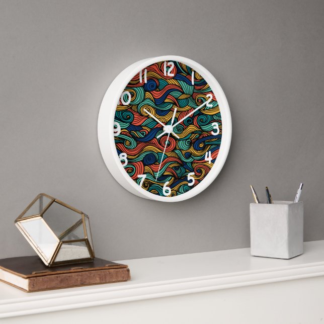 Wool Topped paisley      Clock (Office)