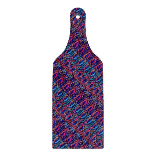 Wool Topped paisley     Cutting Board (Front)