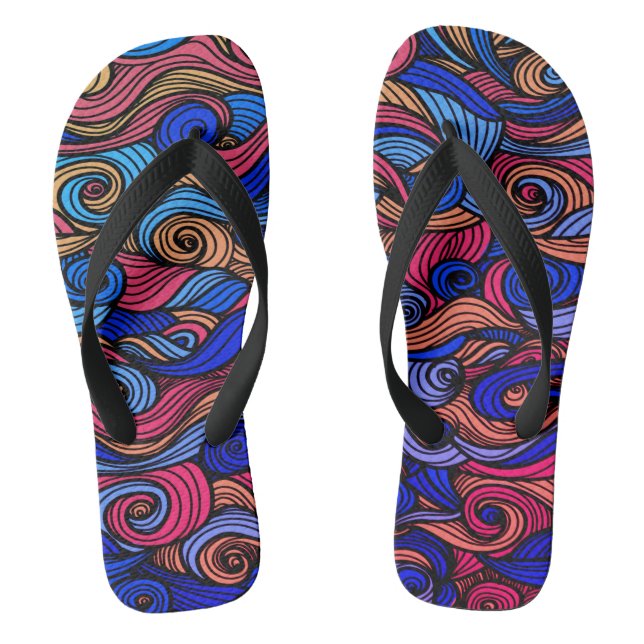Wool Topped paisley     Jandals (Footbed)