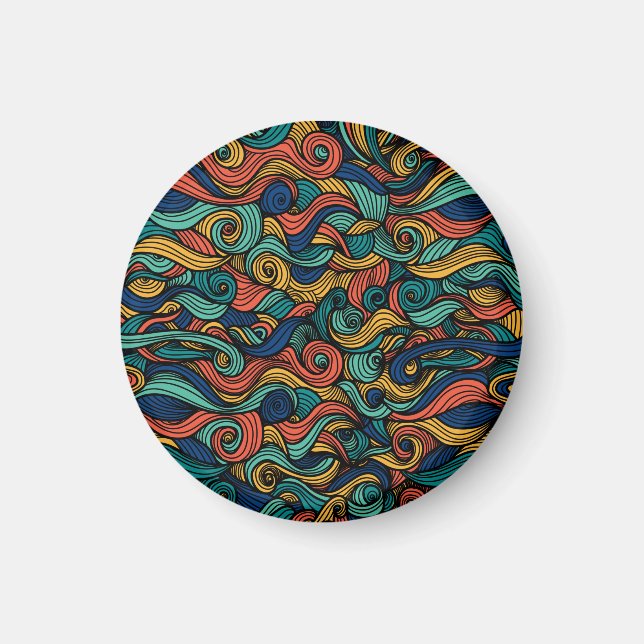 Wool Topped paisley      Magnet (Front)