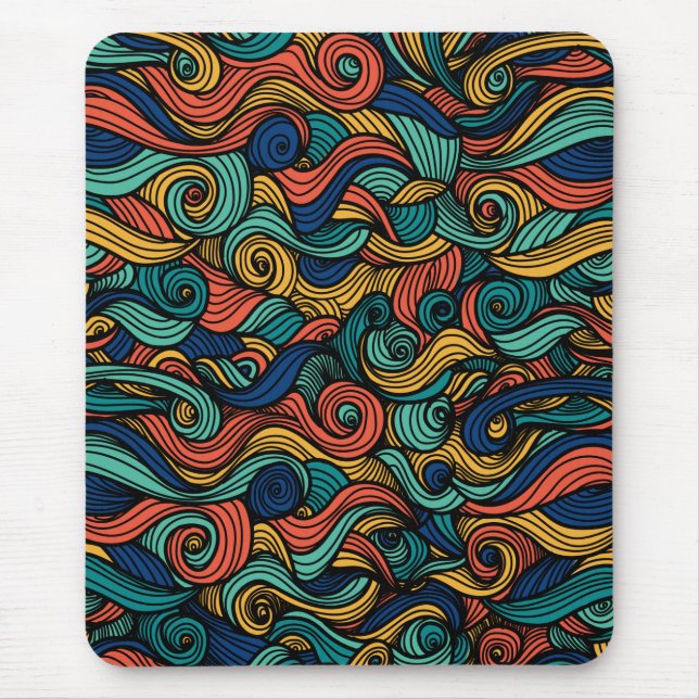 Wool Topped paisley      Mouse Pad (Front)