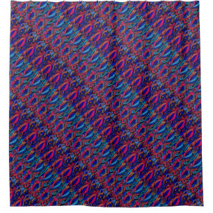 Wool Topped paisley      Shower Curtain