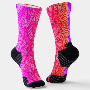 Wool Topped paisley Socks