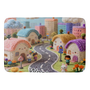Woolen Village Bath Mat