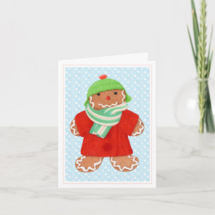 WOOLIE GINGERBREAD Christmas Note Card