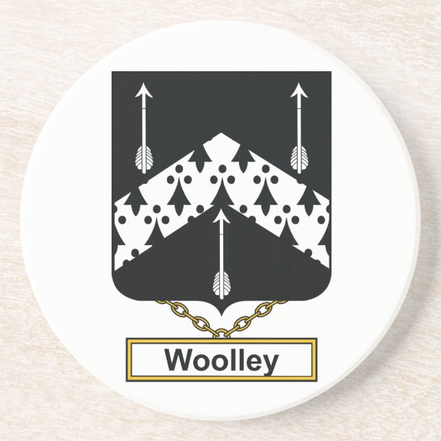 Woolley Family Crest Coaster (Front)