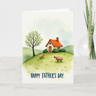 Woolly Fathers Day Art Card