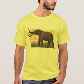 Woolly Mammoth Antique Print T-Shirt