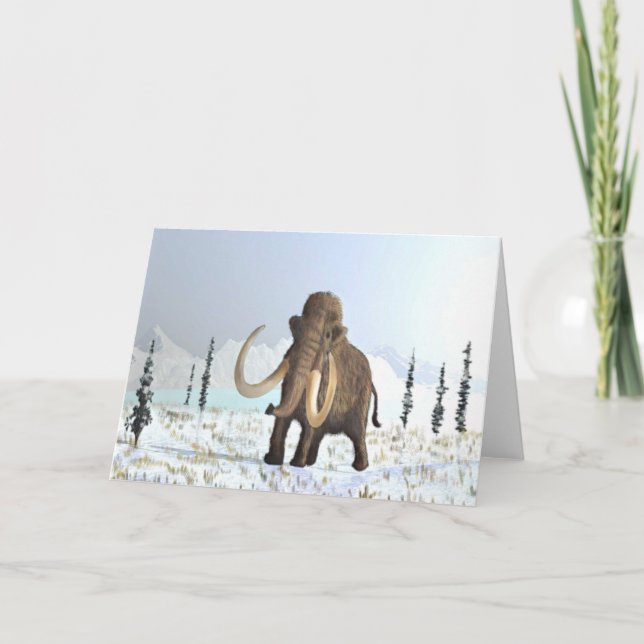 Woolly Mammoth Card (Front)