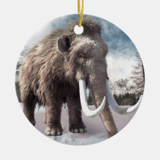 Woolly Mammoth Ceramic Tree Decoration
